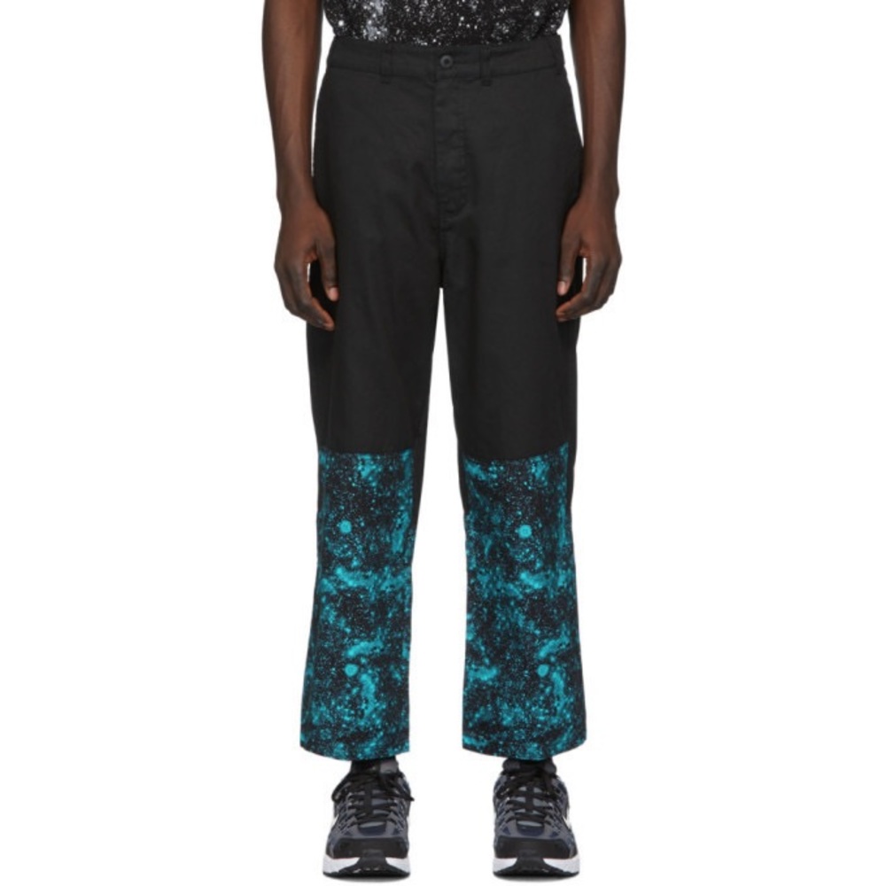 CLOT BLACK AND BLUE GRAPHIC PANT
